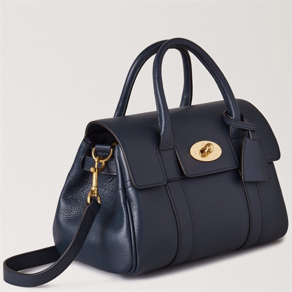 Mulberry Small Bayswater Satchel Night Sky Small Classic Grain